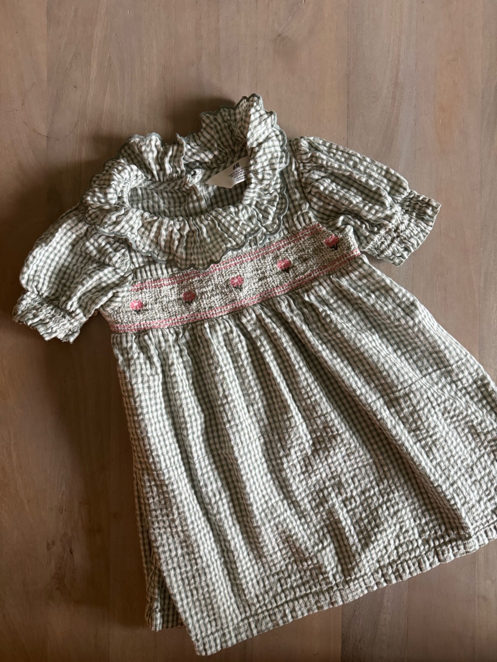 H&M - 3T cotton gingham dress
